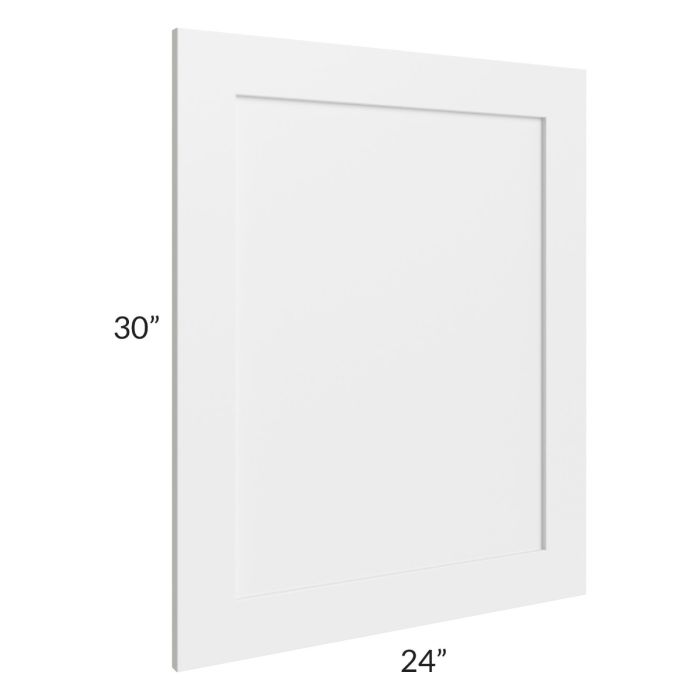 Asheville White Shaker Base Decorative End Panel