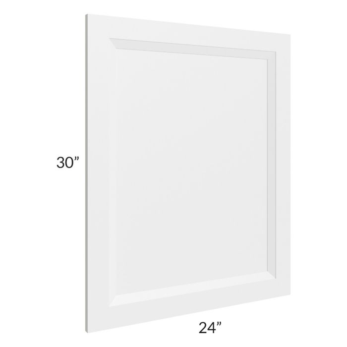Bayville White Base Decorative End Panel