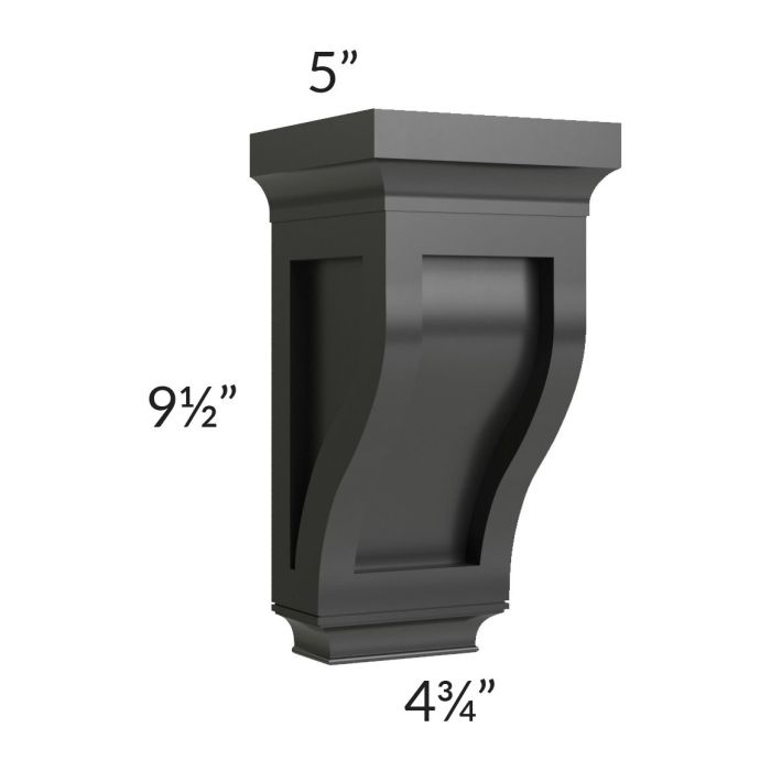 Onyx Black Shaker Small Corbel