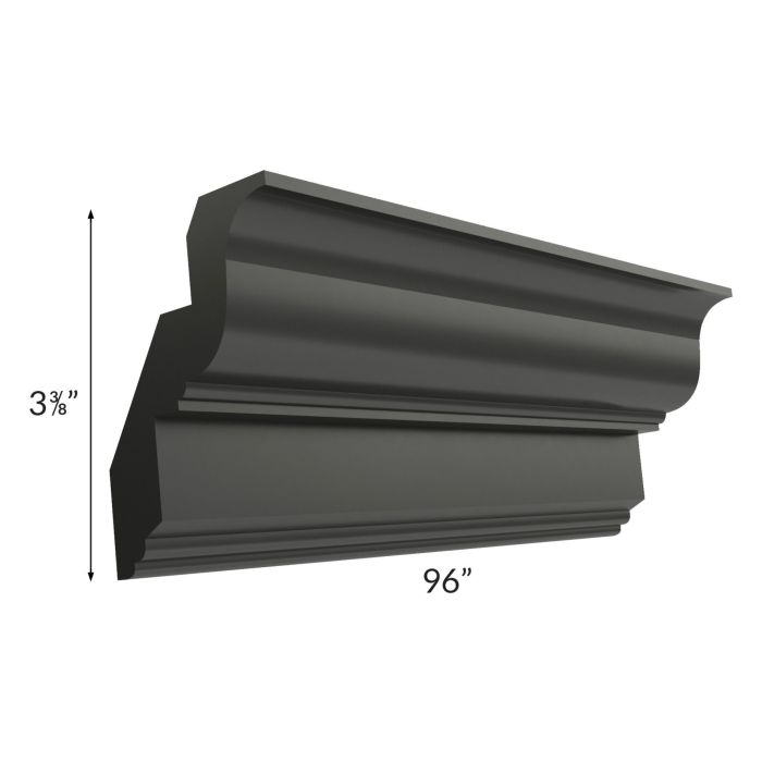 Onyx Black Shaker 8' Crown Molding