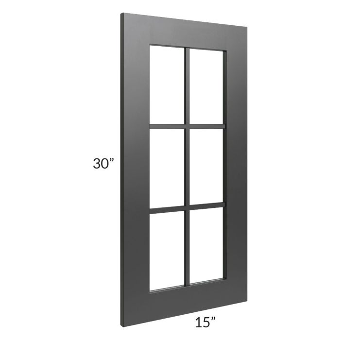 Onyx Black Shaker 24" 2-Drawer Base Cabinet