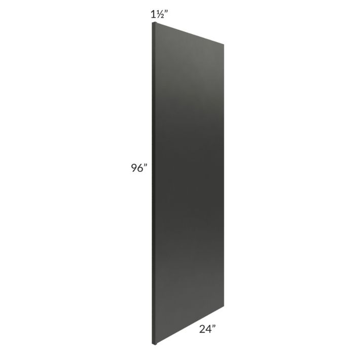 Onyx Black Shaker 24x96 Refrigerator End Panel