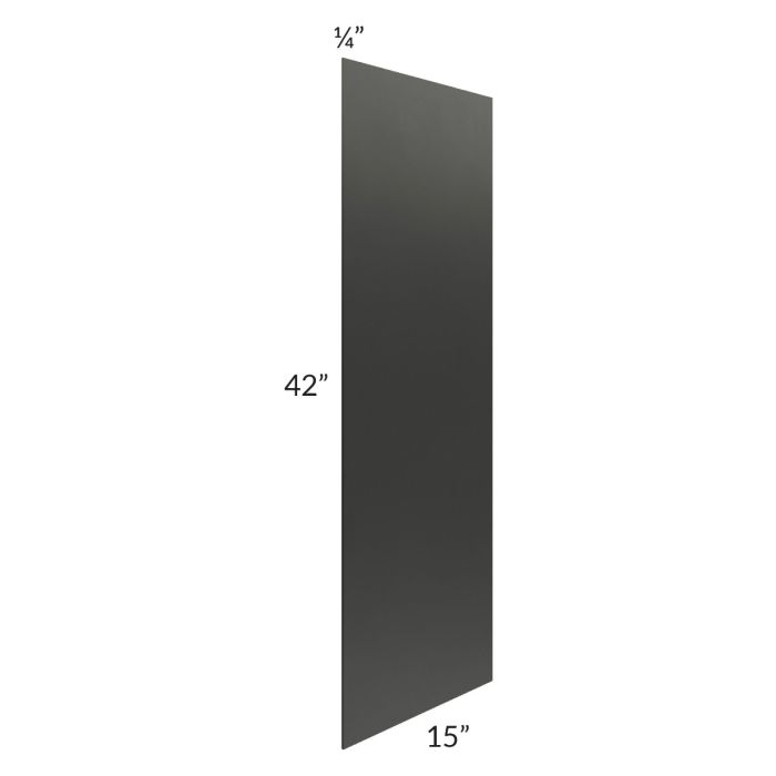 Onyx Black Shaker 15x42 Wall Skin
