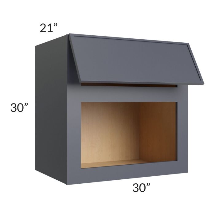 Vienna Indigo 30x30x21 Microwave Wall Cabinet