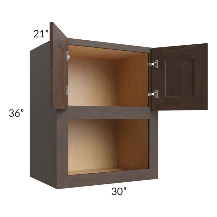 Tuscan Kona Brown 30x36x21 Microwave Wall Cabinet