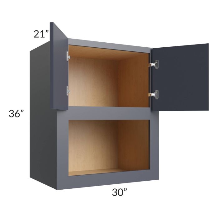 Vienna Indigo 30x36x21 Microwave Wall Cabinet