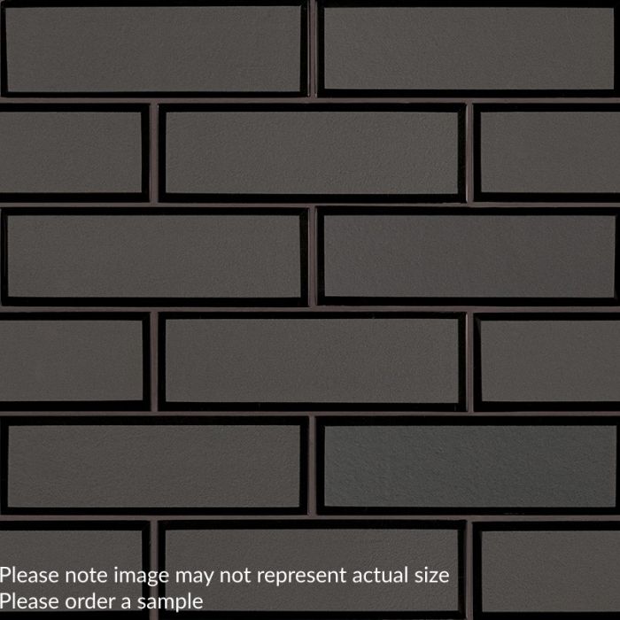 Metallic Gray Bevel 2" x 6" Subway