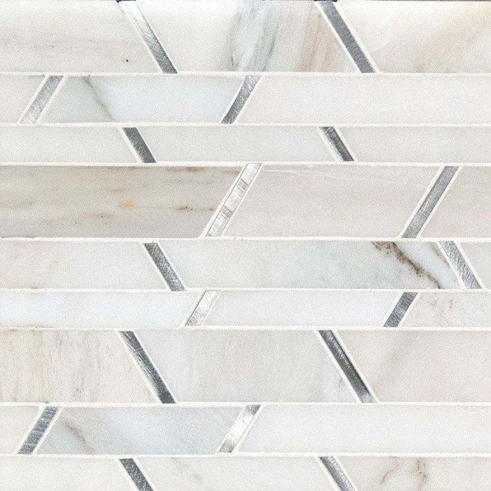 Metro Silver Backsplash Mosaic Tile