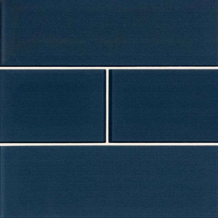 Midnight Glass 4??? X 12??? Subway Tile