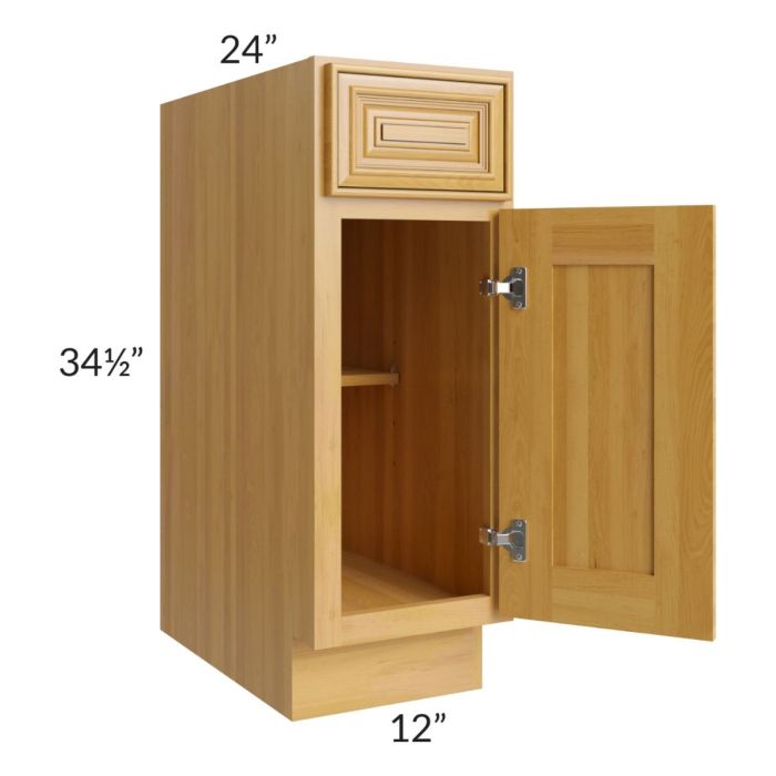 Glazed Praline 12" Base Cabinet