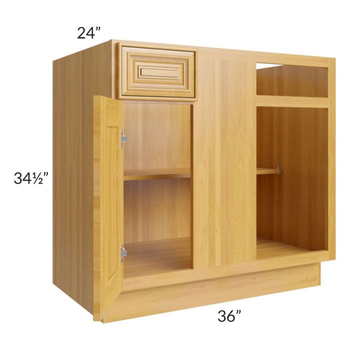 Glazed Praline 36" Blind Corner Base Unit