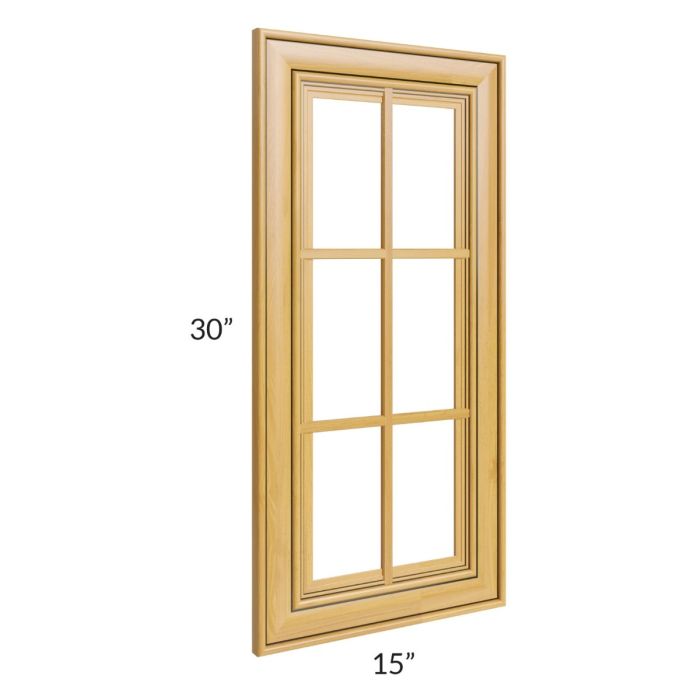 Glazed Praline 15x30 Mullion Glass Door