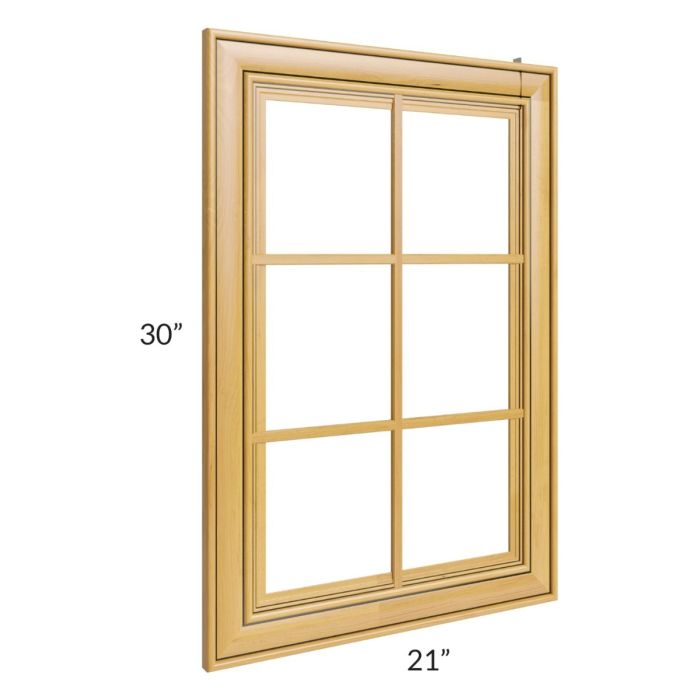 Glazed Praline 21x30 Mullion Glass Door