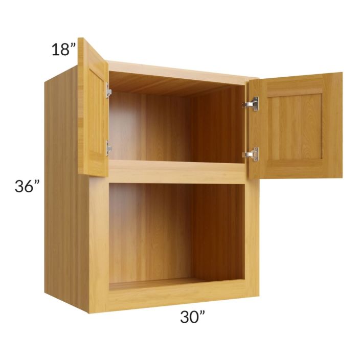 Glazed Praline 30x36 Microwave Cabinet