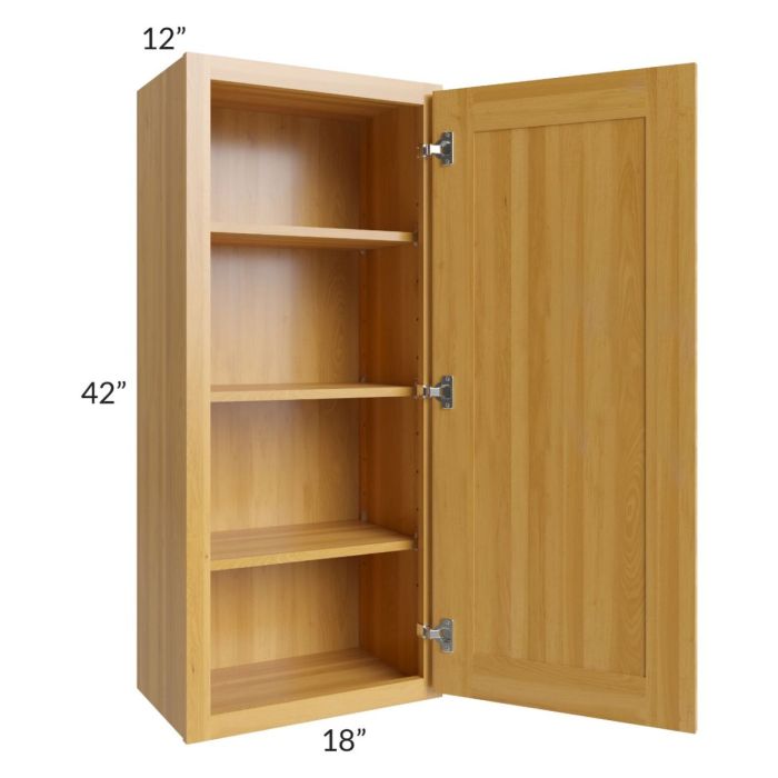 Glazed Praline 18x42 Wall Cabinet