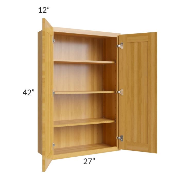 Glazed Praline 27x42 Wall Cabinet