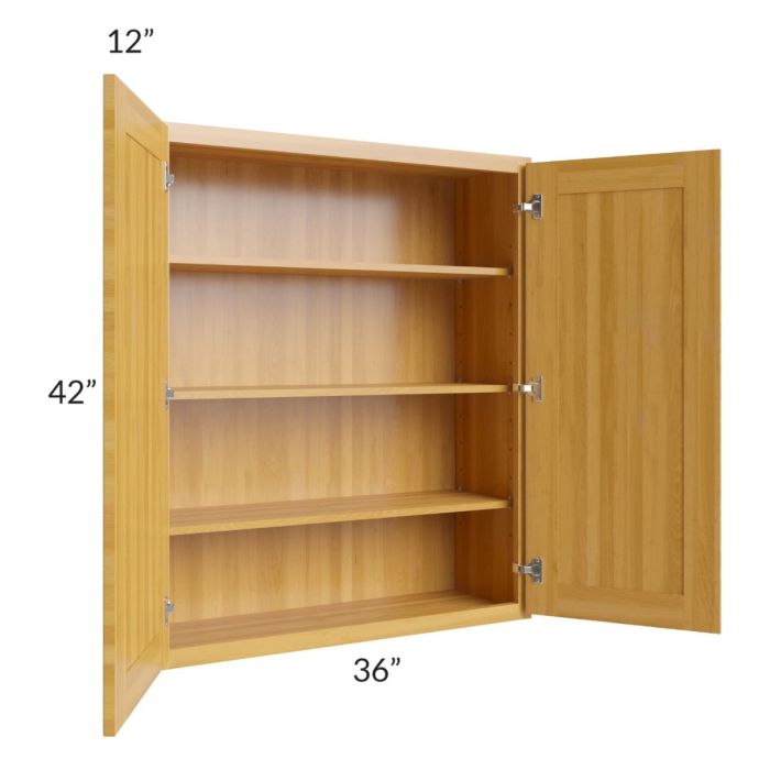 Glazed Praline 36x42 Wall Cabinet