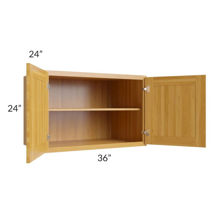 Glazed Praline 36x24x24 Refrigerator Wall Cabinet