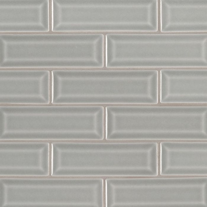 Morning Fog 2 x 6 Beveled Ceramic Tile