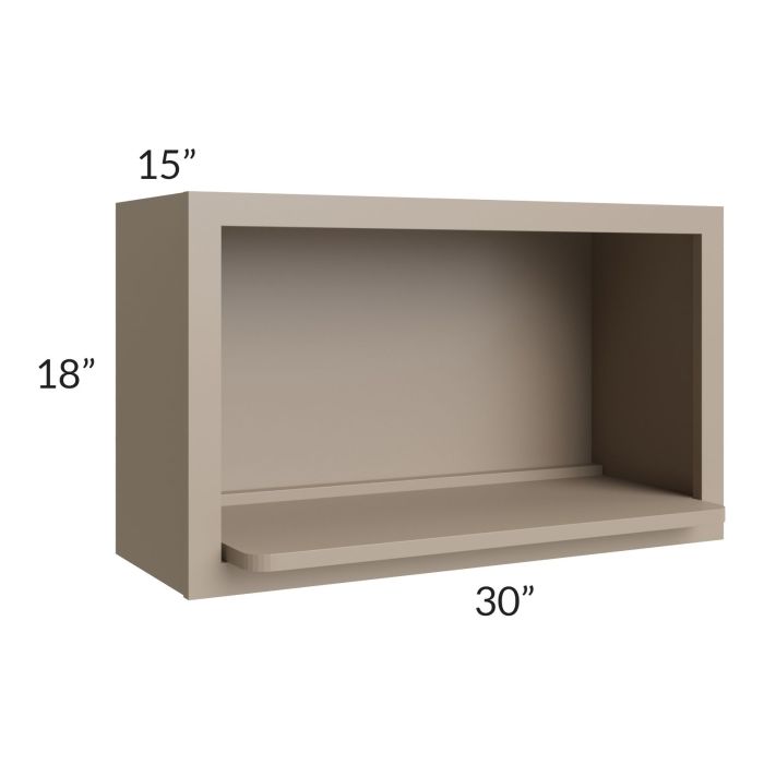Tuscan Oyster 30x18 Microwave Wall Cabinet