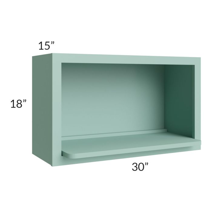 Midtown Sage Green Shaker 30x18 Microwave Wall Cabinet