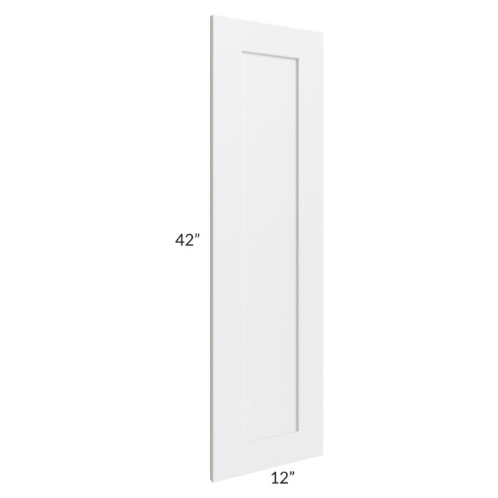 Asheville White Shaker 42" Wall Decorative End Panel