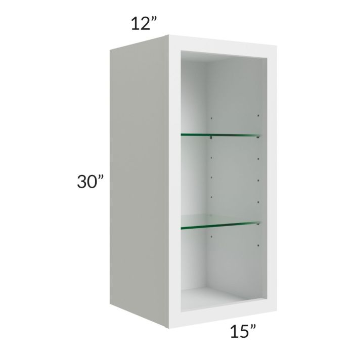 15x30 Wall Cabinet (No Door) To Be Used With A Glass Door