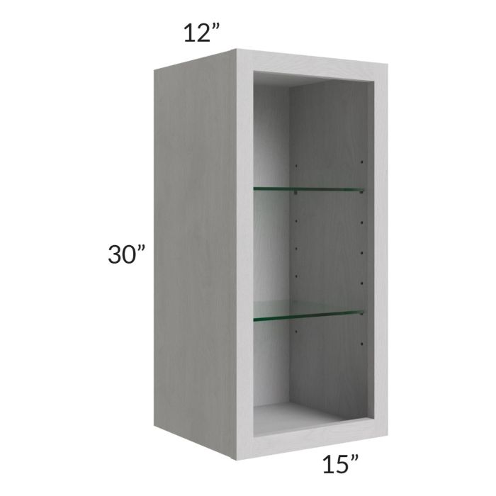 15x30 Wall Cabinet (No Door) To Be Used With A Glass Door