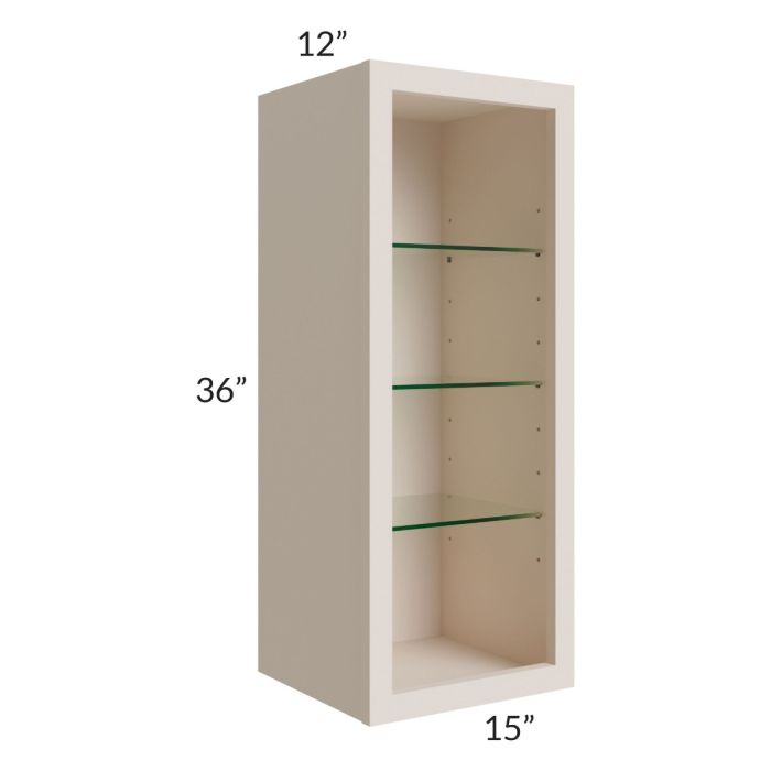 15x36 Wall Cabinet (No Door) To Be Used With A Glass Door