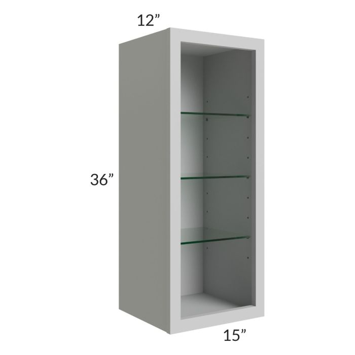 15x36 Wall Cabinet (No Door) To Be Used With A Glass Door