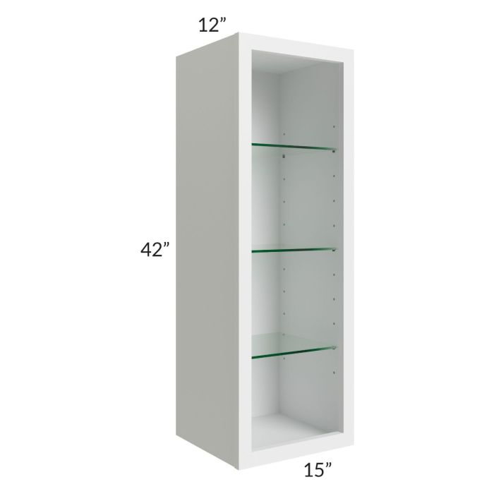 15x42 Wall Cabinet (No Door) To Be Used With A Glass Door