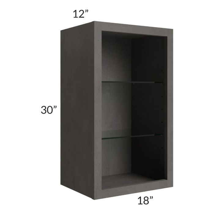 18x30 Wall Cabinet (No Door) To Be Used With A Glass Door