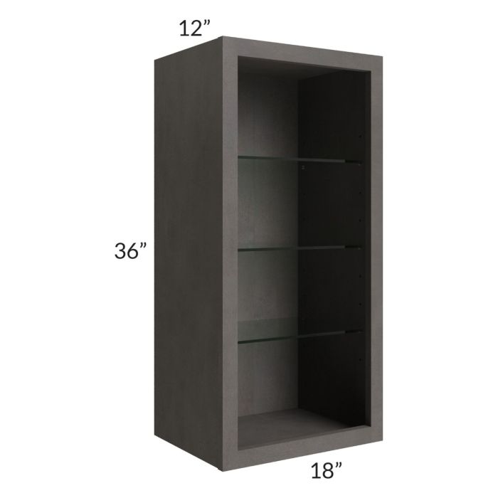 18x36 Wall Cabinet (No Door) To Be Used With A Glass Door