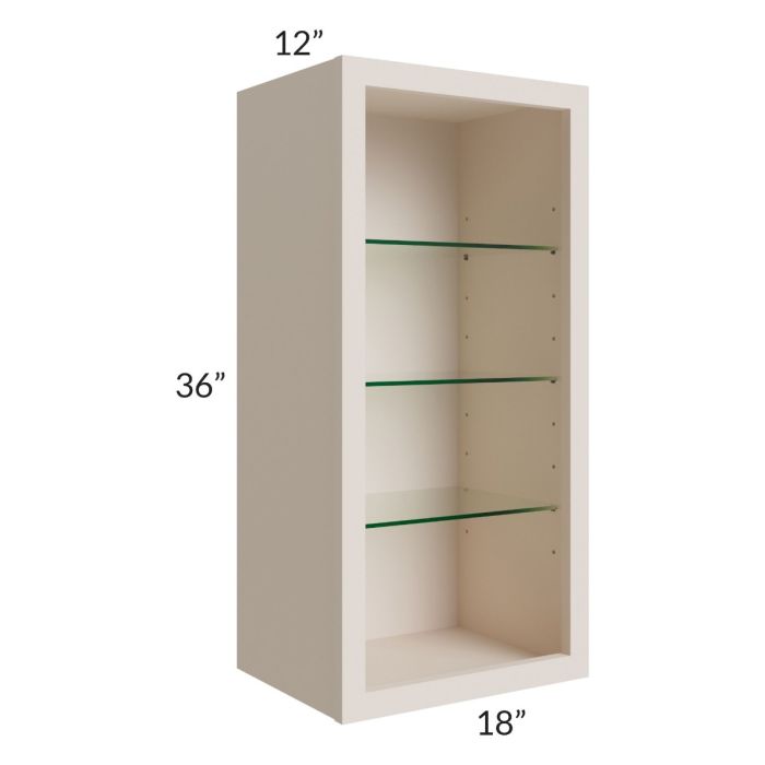 18x36 Wall Cabinet (No Door) To Be Used With A Glass Door