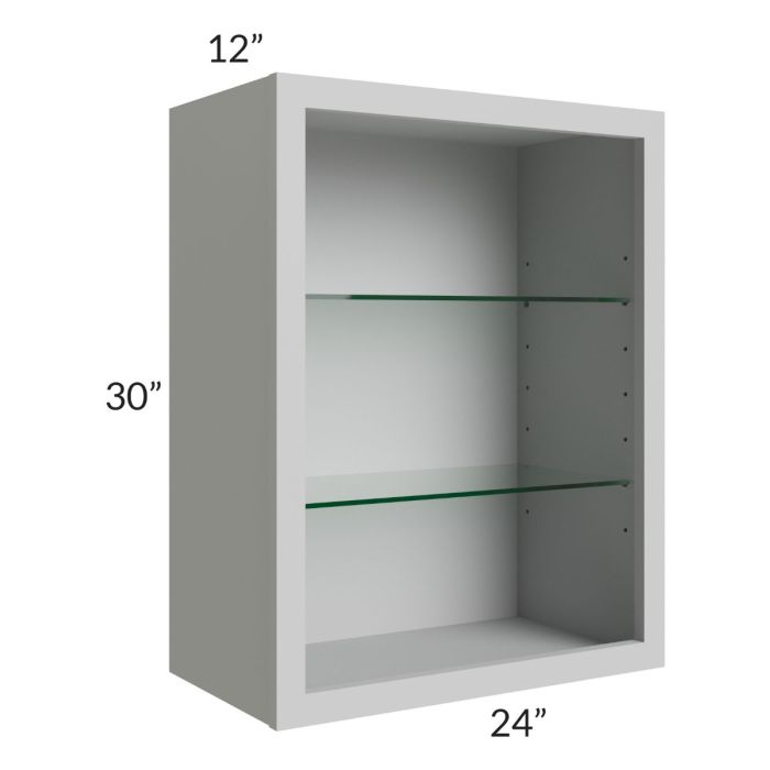 24x30 Wall Cabinet (No Doors) To Be Used With Glass Doors