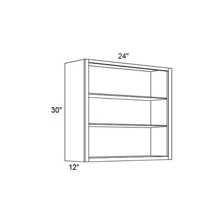 24x30 Wall Cabinet (No Doors) To Be Used With Glass Doors
