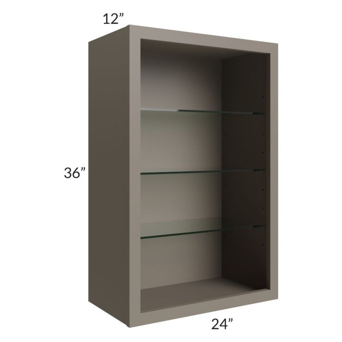 Tuscan Stone 24x36 Wall Cabinet (No Doors) To Be Used With Glass Doors