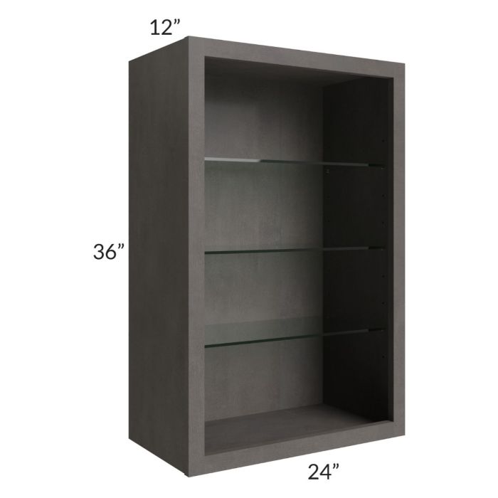 24x36 Wall Cabinet (No Doors) To Be Used With Glass Doors