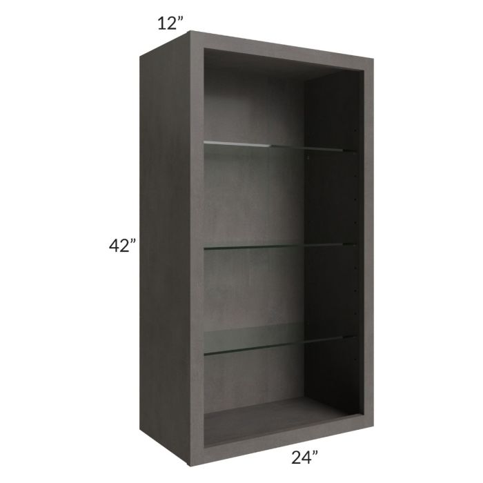 24x42 Wall Cabinet (No Doors) To Be Used With Glass Doors