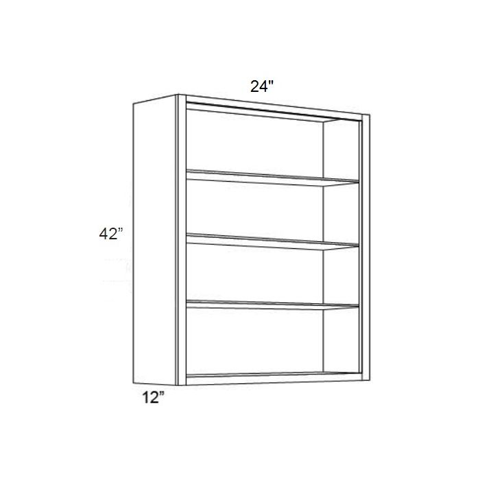 Vienna 24x42 Wall Cabinet (No Doors) To Be Used With Glass Doors