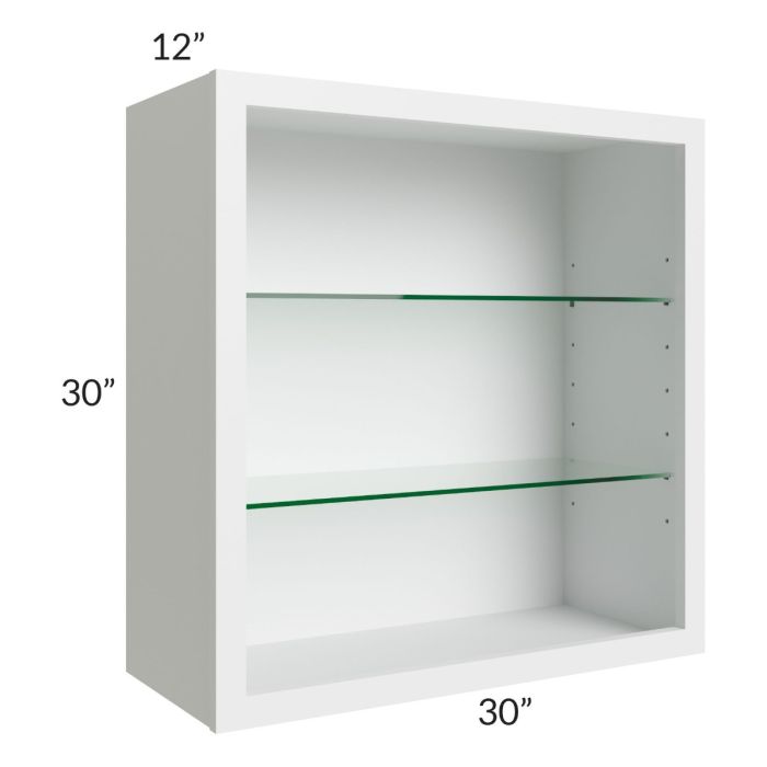 30x30 Wall Cabinet (No Doors) To Be Used With Glass Doors