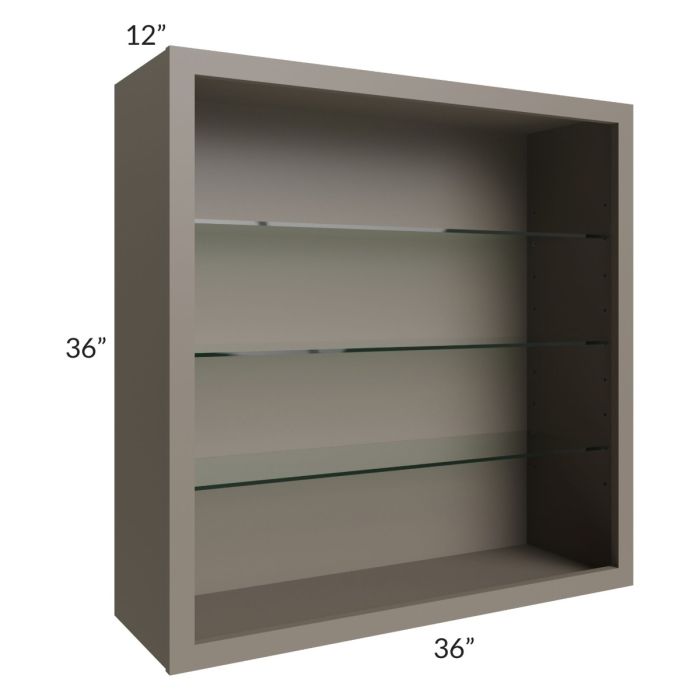 Tuscan Stone 36x36 Wall Cabinet (No Doors) To Be Used With Glass Doors