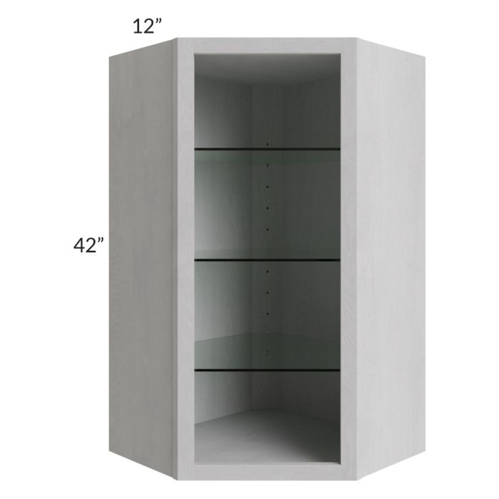 24x42 Corner Wall Cabinet (No Door) To Be Used With A Glass Door