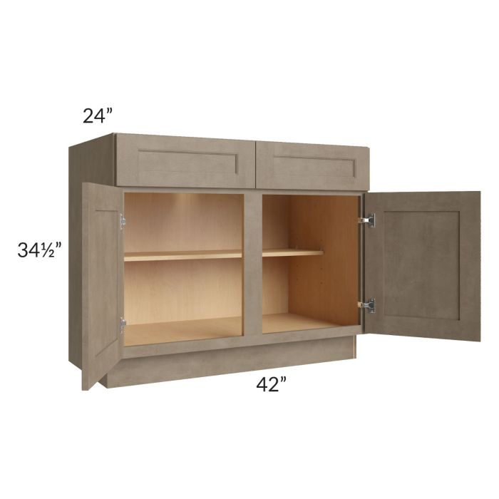 Cobblestone Grey 42" Base Cabinet