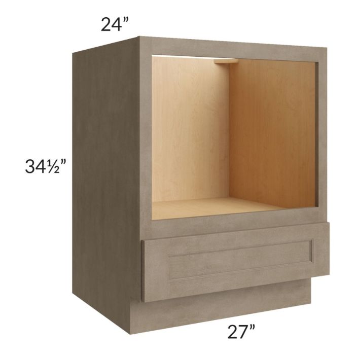 Cobblestone Grey 27" Base Microwave Cabinet