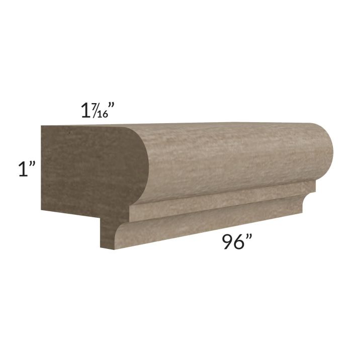 Cobblestone Grey 8' Light Rail Molding