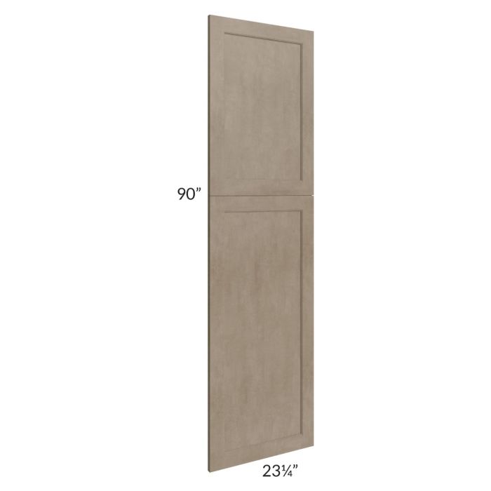 Cobblestone Grey 90" Tall Decorative End Panel