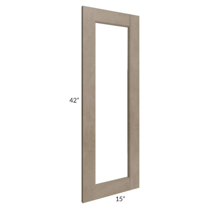 Cobblestone Grey 15x42 Glass Door