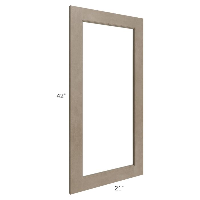 Cobblestone Grey 21x42 Glass Door