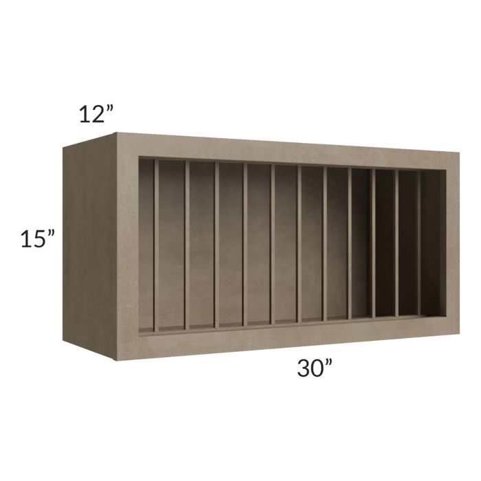 Cobblestone Grey 30x15 Plate Rack